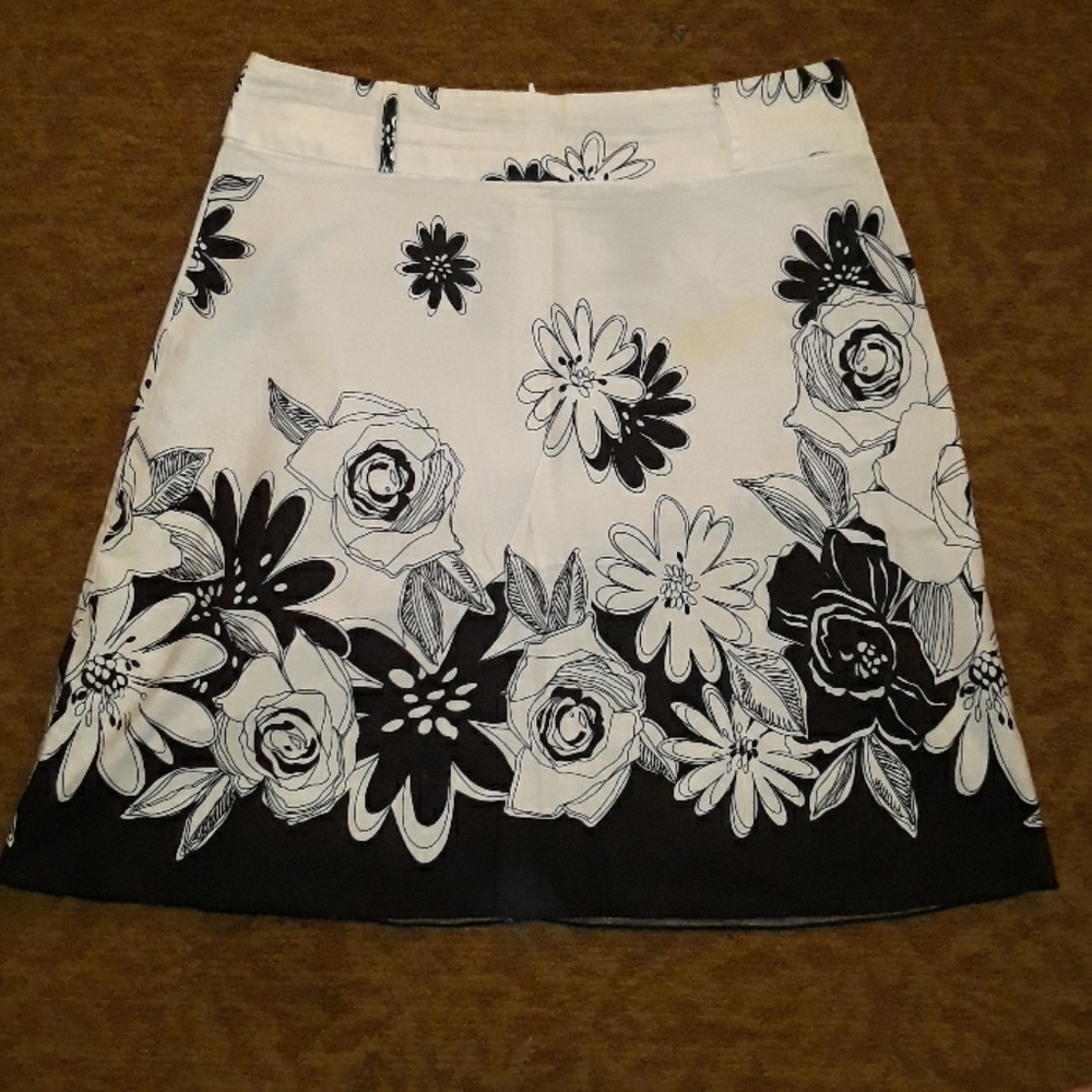 ✔A line flower skirt